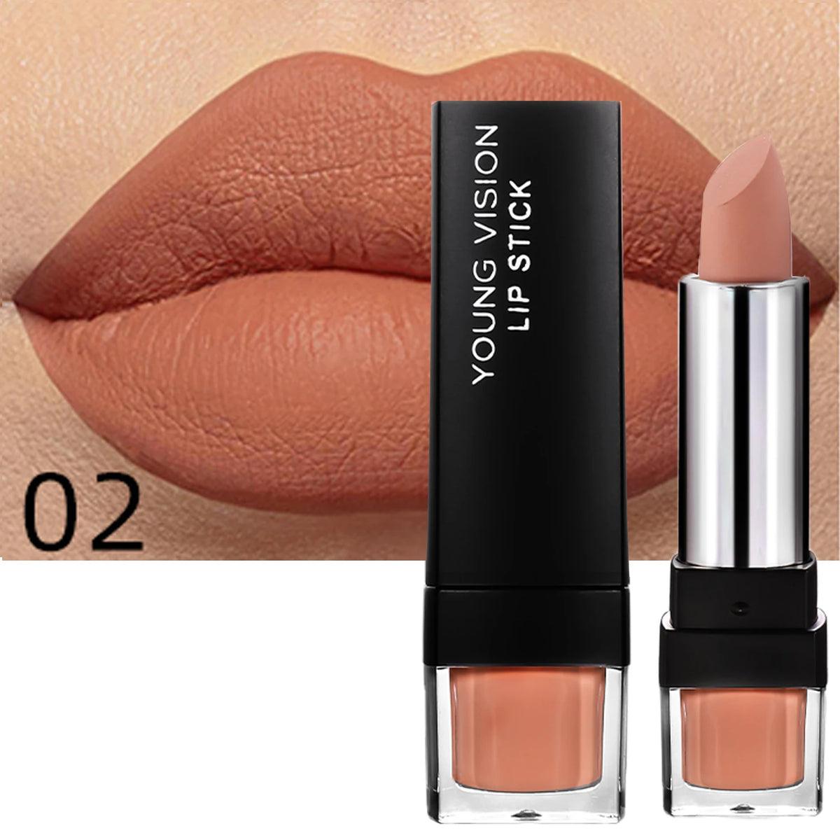 12-Color Matte Lipstick , Non-Fading, Non-Stick Cup Long-Lasting Velvet Finish, Smooth Matte Lip Color Waterproof Smudge-proof