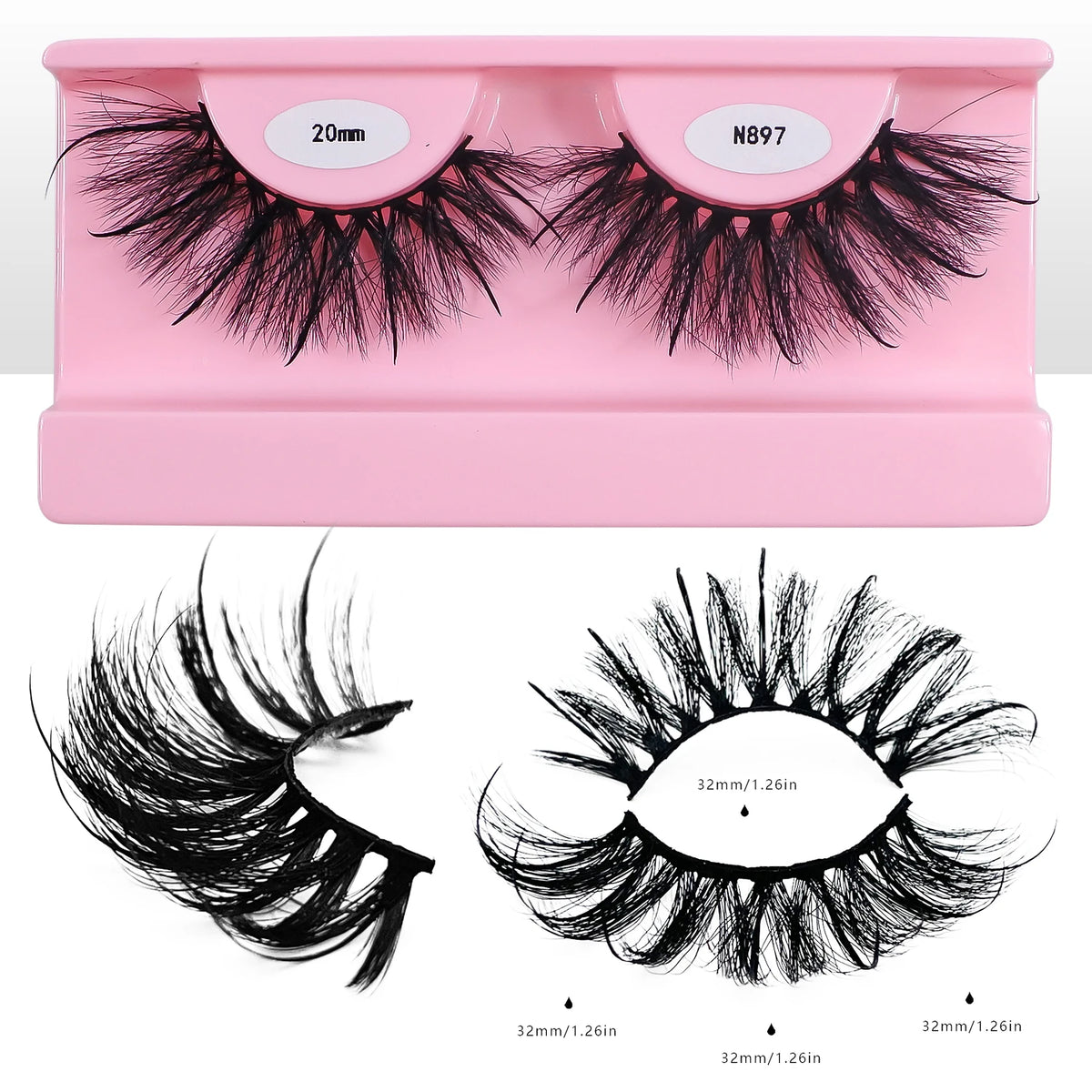 Wet Spike Lashes That Look Like Eyelash Extensions Dramatic Faux Mink Strip Lashes Makeup False Eyelashes Supplies
