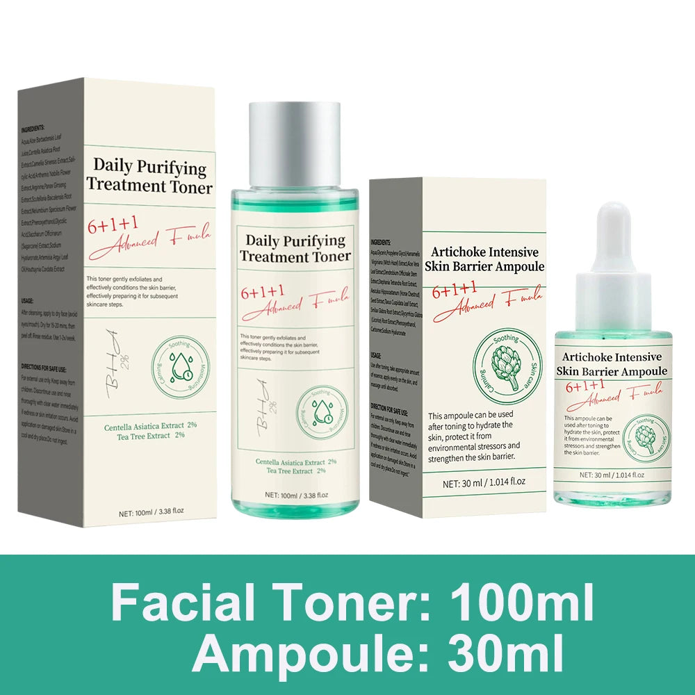 Daily Purifying Treatment Toner with Salicylic Acid & Centella Asiatica,Oil Control & Facial Exfoliation Skin Care Toner,100ml