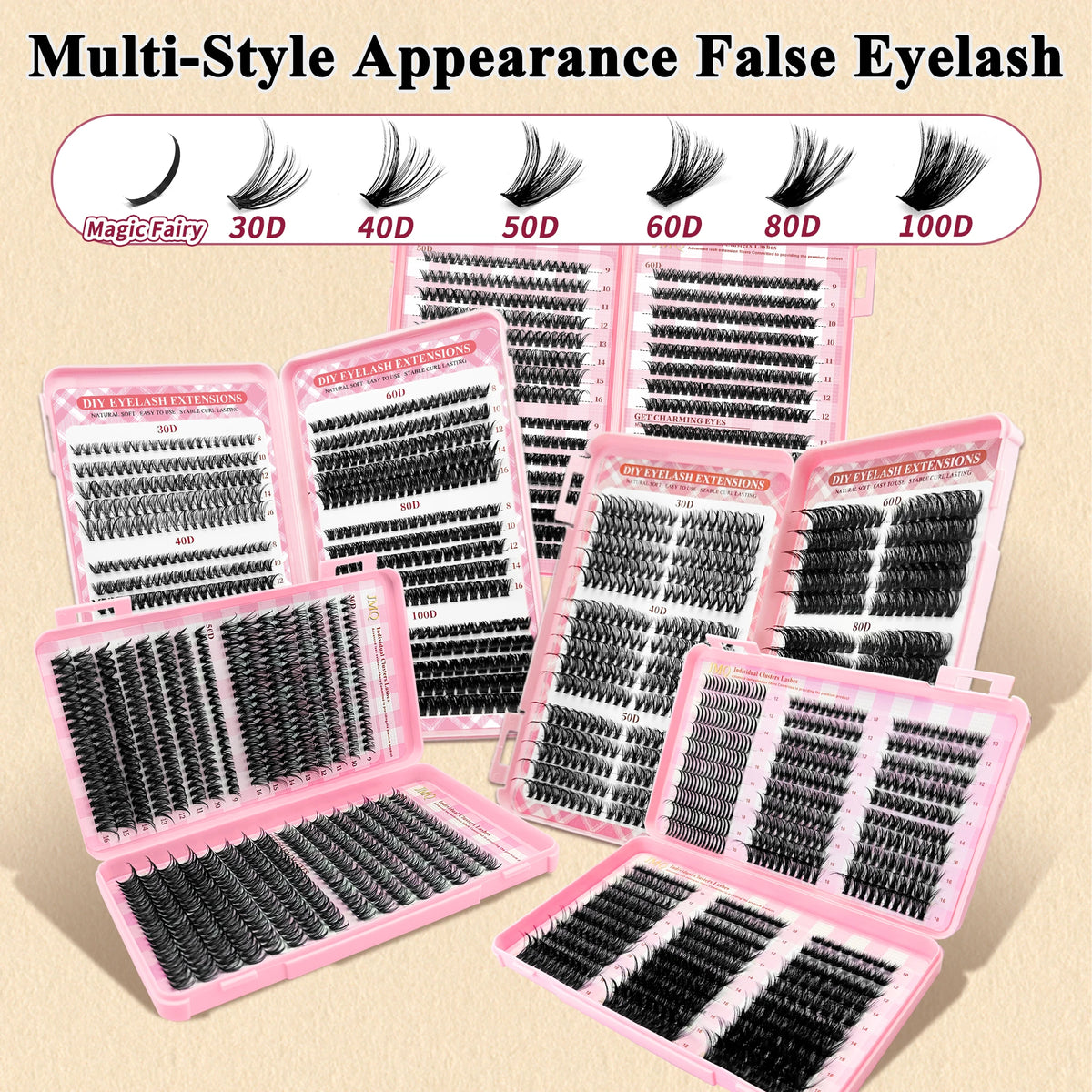 Wispy Clusters Manga DIY Lashes Book Fluffy Clusters Volume Eyelash Extensions Individual Eyelashes Wholesale