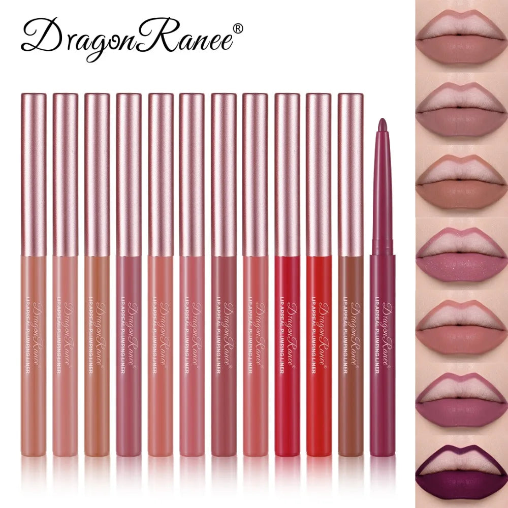Multi Color Matte Lip Liner Crayon, Velvet Waterproof Lip Pencil for Outline & Fill Lips, Long Lasting Non Stick Lip Makeup