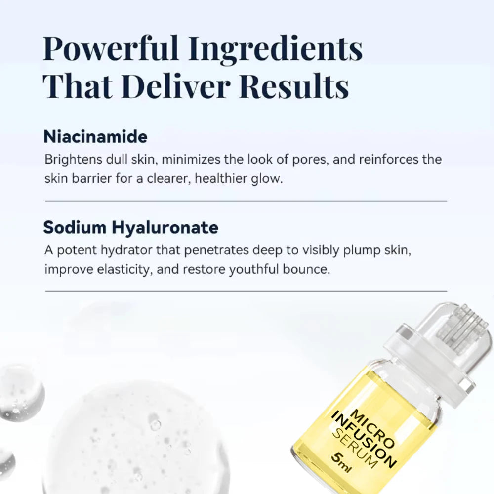 Anti-Wrinkle・Firming・Pore Minimizing・Hydrating – Korean Micro Molecule Serum Kit with Collagen & Hyaluronic Acid