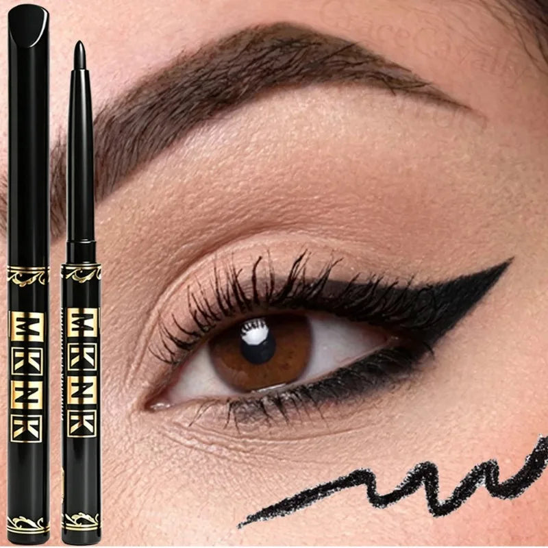 1-12Pcs Waterproof Black Eyeliner Gel Pencils Smudge-Proof Long-Lasting &Beginner-Friendly Smooth High Pigmented Punk Eye Makeup