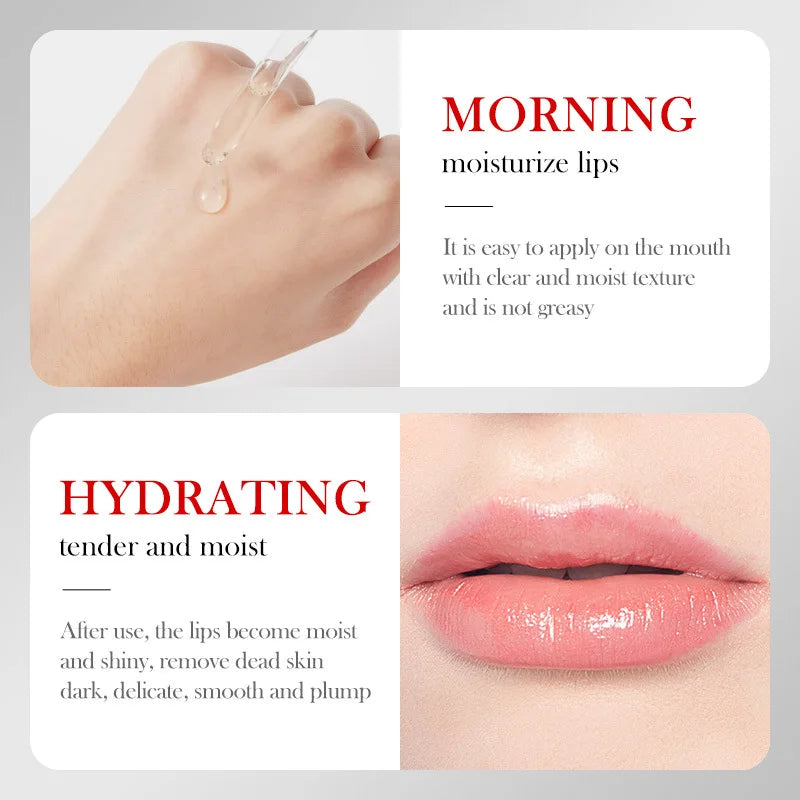 Lip Booster Plumping Serum Oil Hyaluronate Acid Moisturizing Sexy Enhancer Non-Irritating Brighten Fade Lines Plump Products