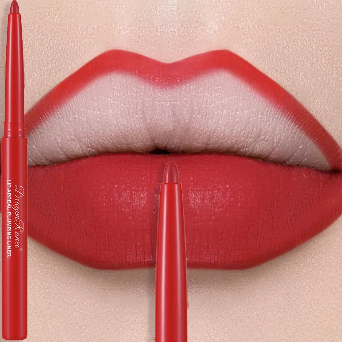 Multi Color Matte Lip Liner Crayon, Velvet Waterproof Lip Pencil for Outline & Fill Lips, Long Lasting Non Stick Lip Makeup