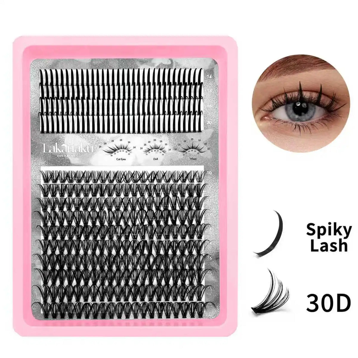 Wispy Clusters Manga DIY Lashes Book Fluffy Clusters Volume Eyelash Extensions Individual Eyelashes Wholesale