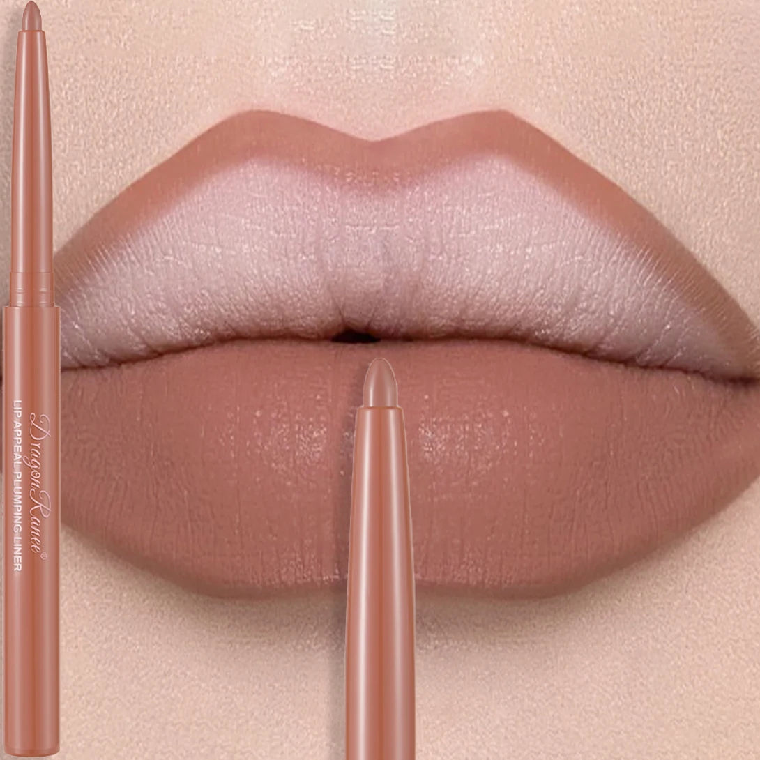 Multi Color Matte Lip Liner Crayon, Velvet Waterproof Lip Pencil for Outline & Fill Lips, Long Lasting Non Stick Lip Makeup