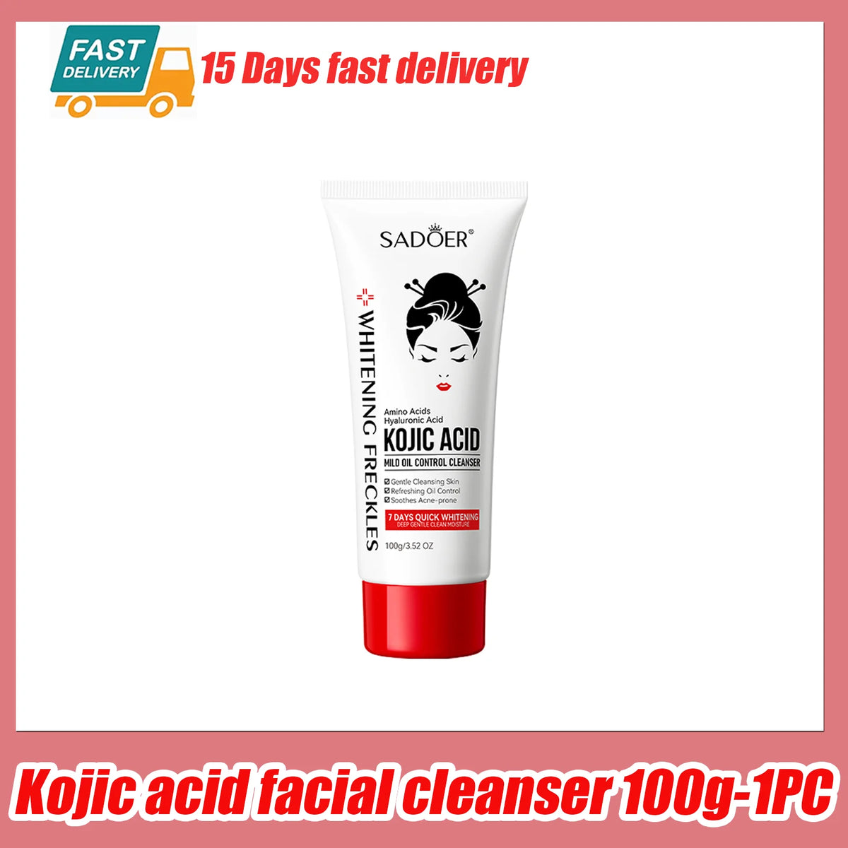 Kojic Acid Facial Cleanser Face Wash Foam Facial Cleansing Mossee Moisturizing Brightening Facial Skin Care Products