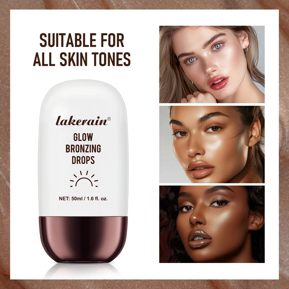 Bronzing Glow Drops Brighten Smooth Skin Light Concealer Complexion Contouring Facial Mix Foundation Moisturizer Makeup Primer
