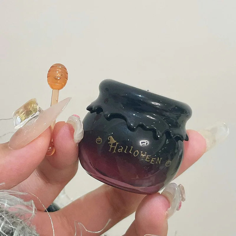 Honey Lip Mask, Moisturizing ,Fade Lip Lines Hydrating Prevention Dry,Sleeping Lip Mask Lip Oil，Halloween style design