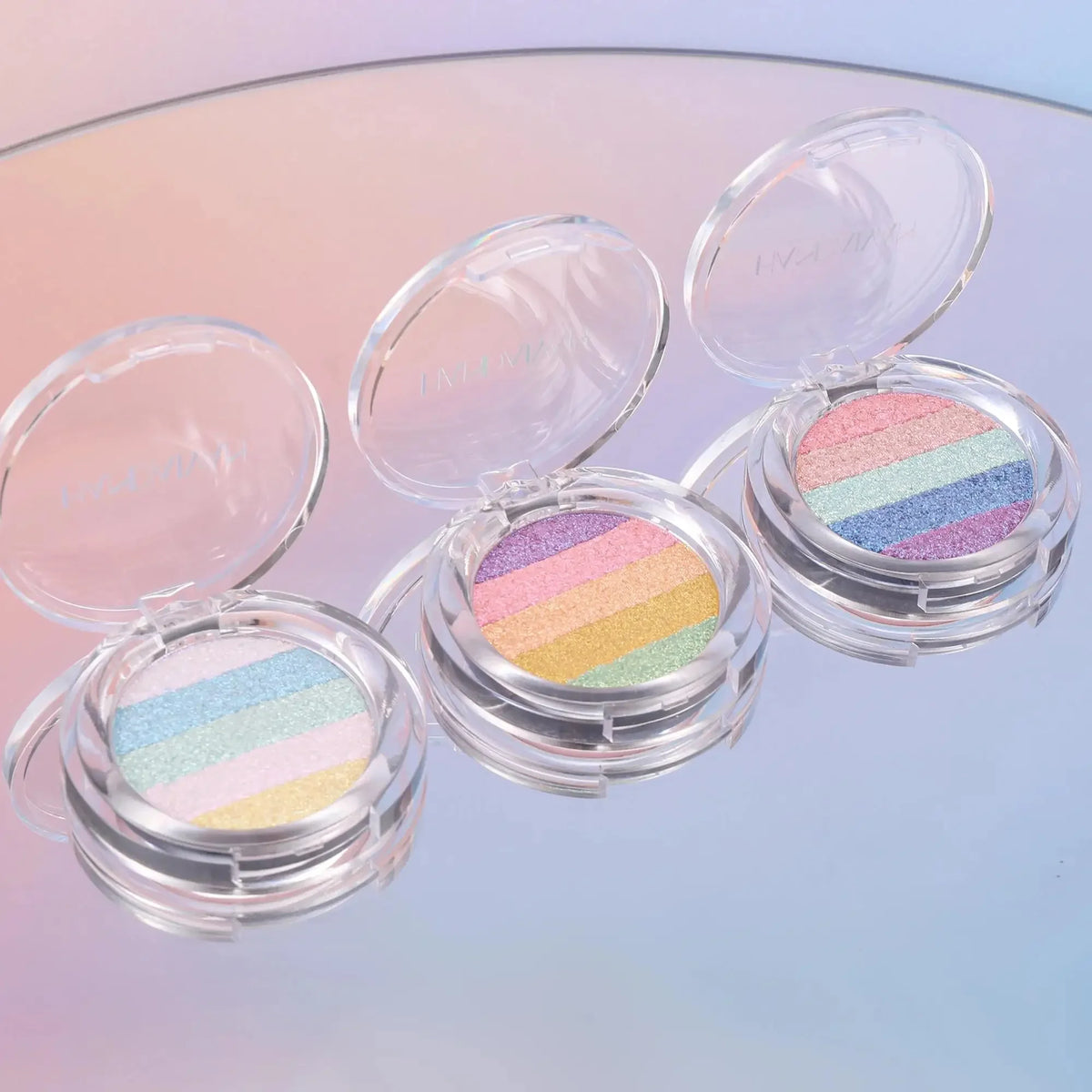 Long Lasting Pressed Powder Eyeshadow Palette Waterproof Highly Pigmented Rainbow Highlighter Chameleon Glitter Beauty