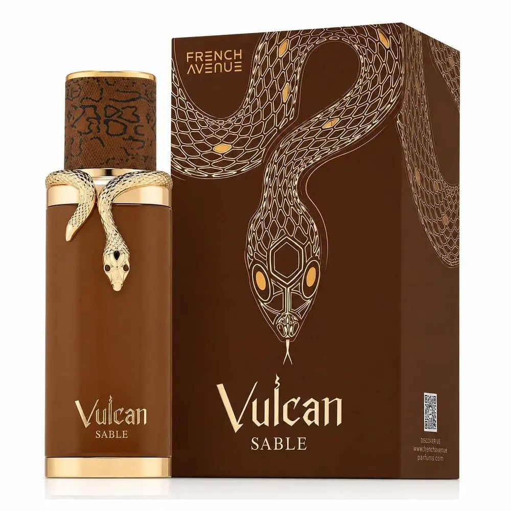 French Avenue Vulcan Sable EDP 100ml 3.4oz Eau De Parfum Spray Long‑Lasting Woody Oud Scent Dubai Arabian Luxury Perfume For Men Women