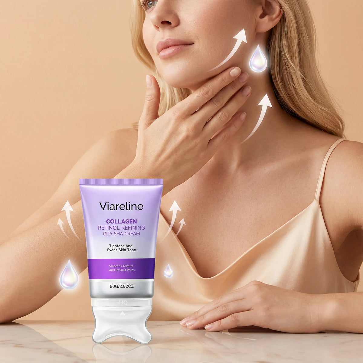 Cream Gua Sha Retinol Collagen Cream Gua Sha Cream Lifting Facial Contouring Shaping Skin Elasticity Enhancement V-Line Jawline
