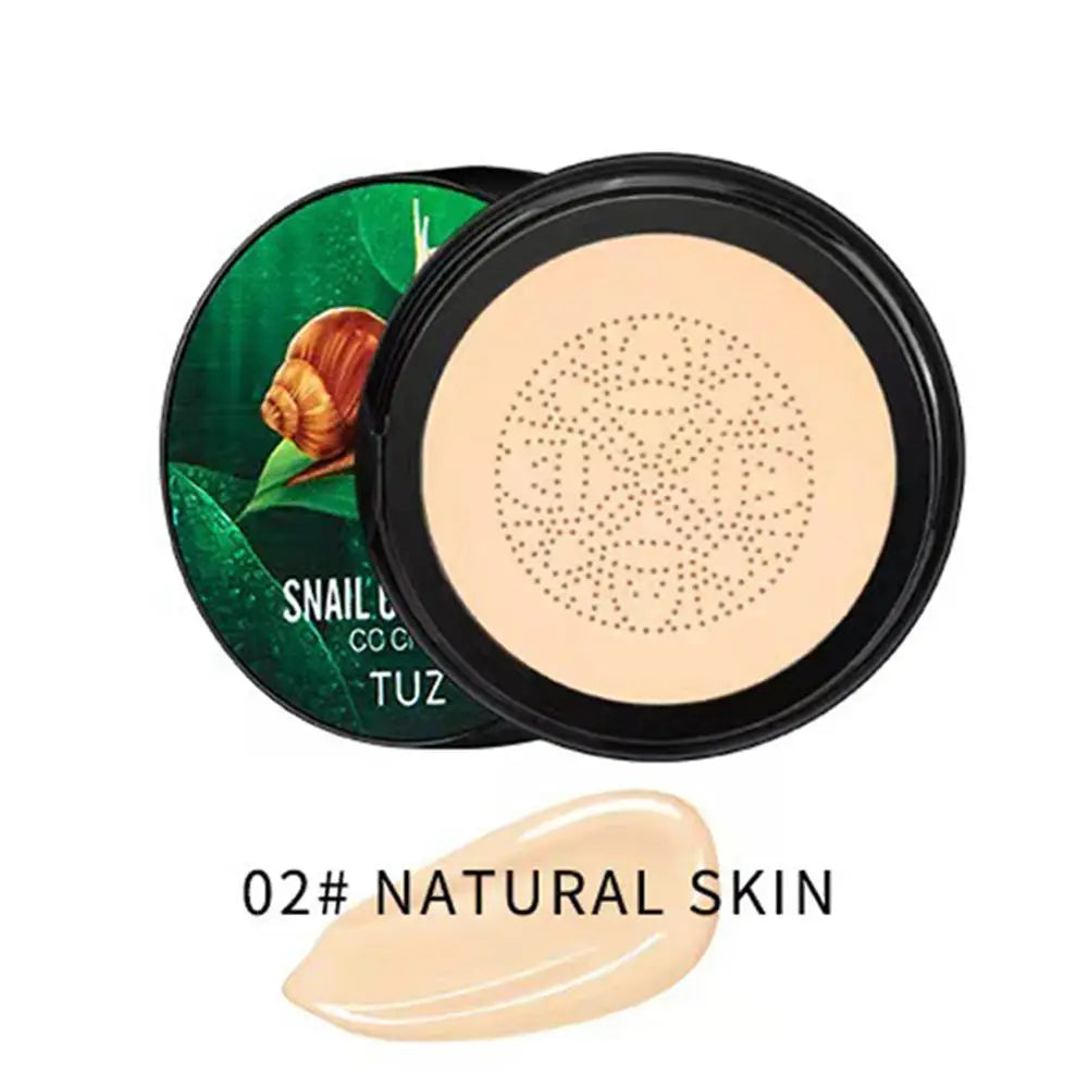 Mushroom Head CC Cream Snail Collagen Air Cushion Face Concealer Moisturizing And Nourishing Base Beauty Makeup Cosmetic