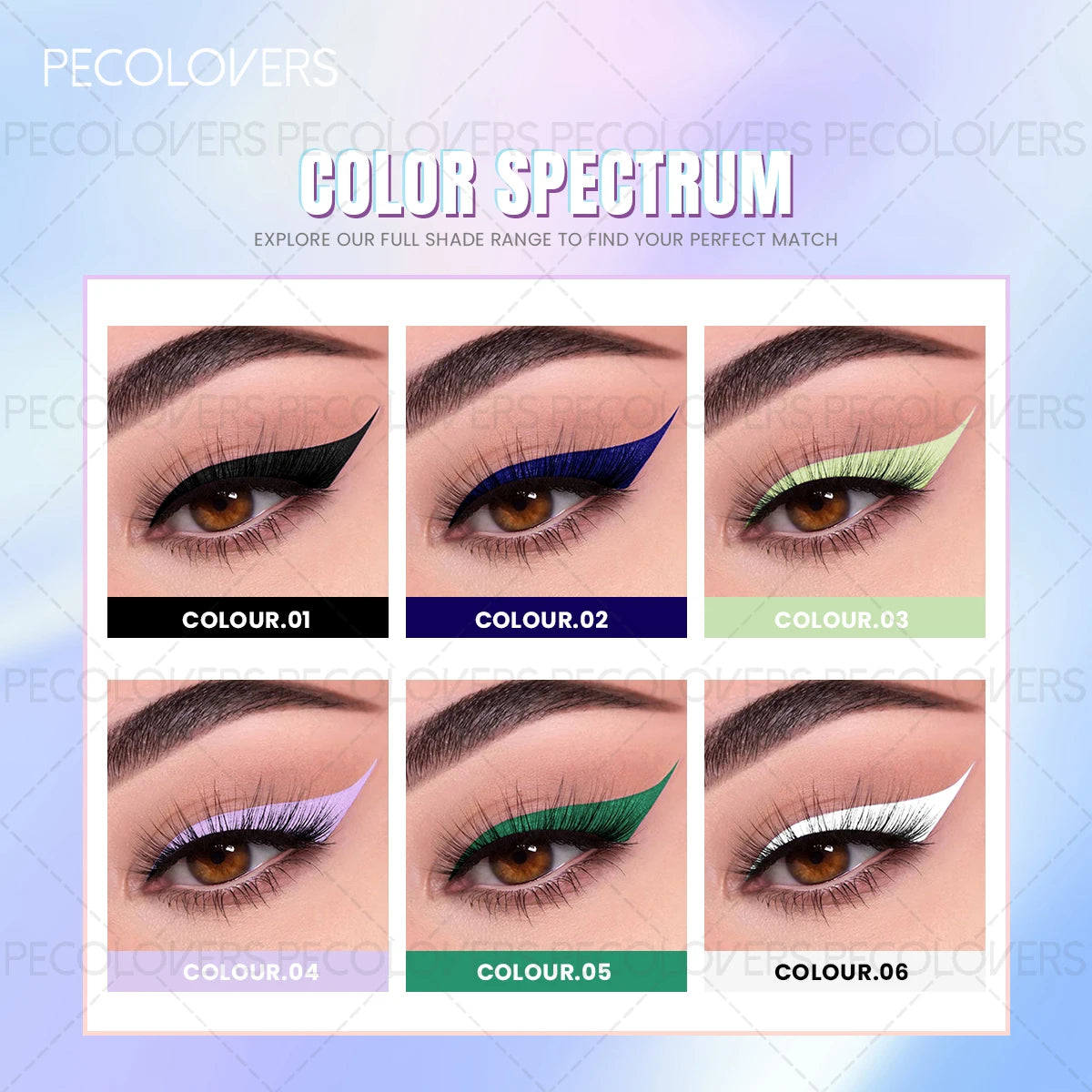 1 Pcs Long-lasting Colored Matte Dip Liquid Eyeliner, High Rendering Eye Line Cosmetic, Y2K Style, for Daily Party Stage Use