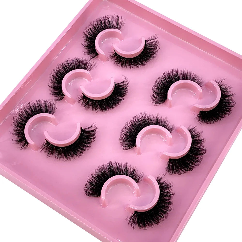 Cat Eye Lashes Realistic Messy Mink Eyelashes Natural long Full Strip Lashes Winged End Eye Elongated Fake Lashes Soft Eyelashes