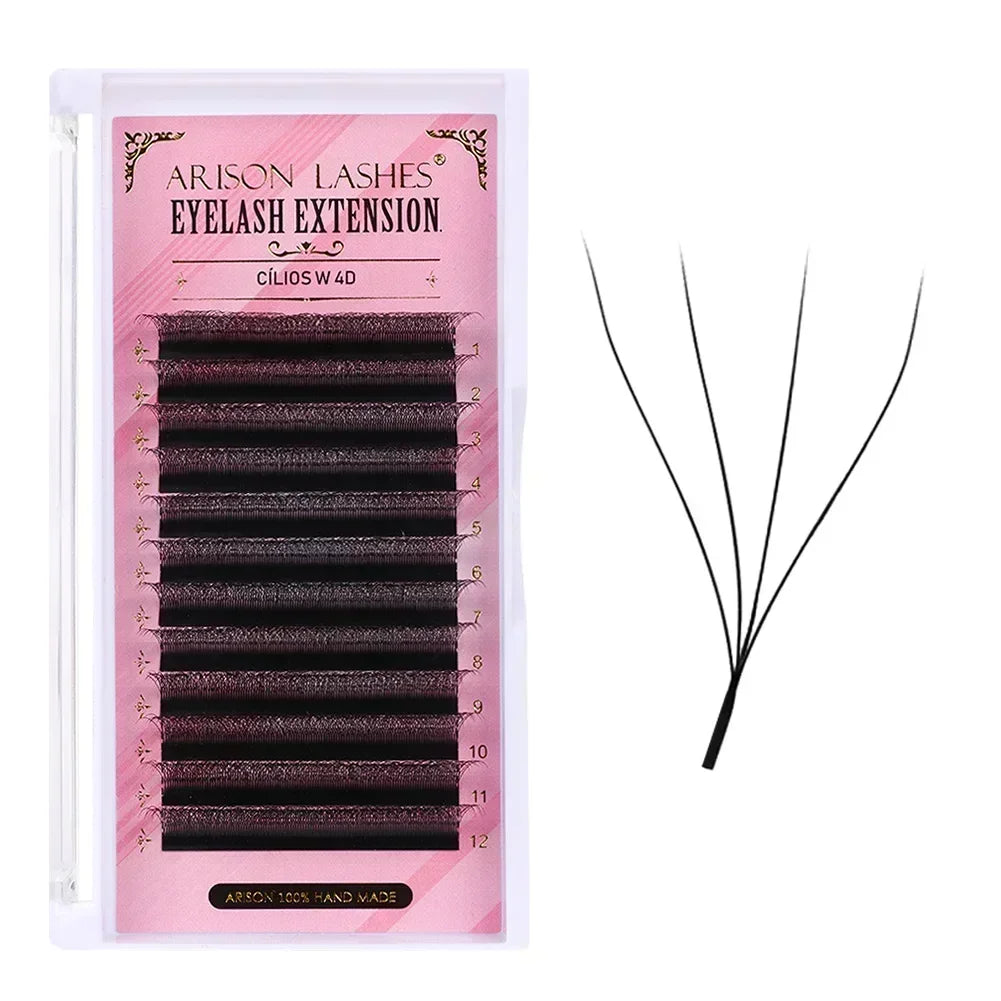 ARISON Lashes W 5D/4D/3D Eyelashes Extensions Premade Volume Easy Fan YY Lash Natural Soft False Eyelash For Custom Logo