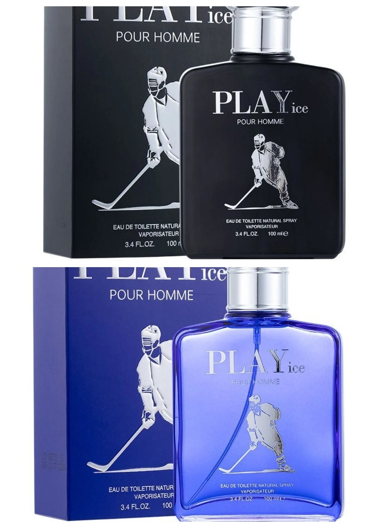 100ml Luxury Style Men Perfume Blue Black Bottle Long Lasting Ocean Woody Cologne Spray EDT Male Fragrance for Gym Office Daily Wear