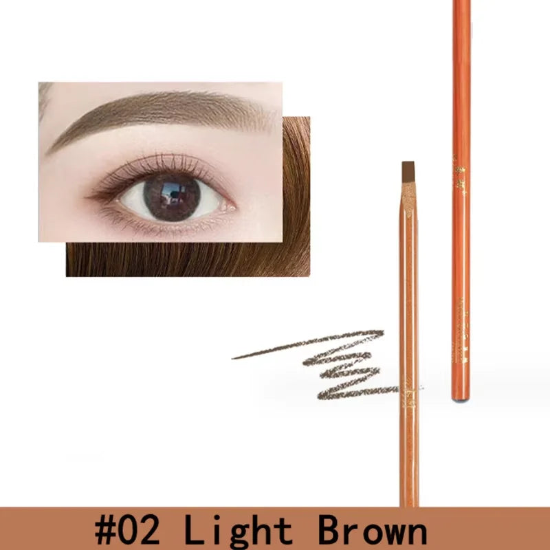 Eyebrow Pen Hard Microblading Brow Definer Enhancers Pencil Waterproof Easy To Apply Makeup Natural Wild Brows Tint