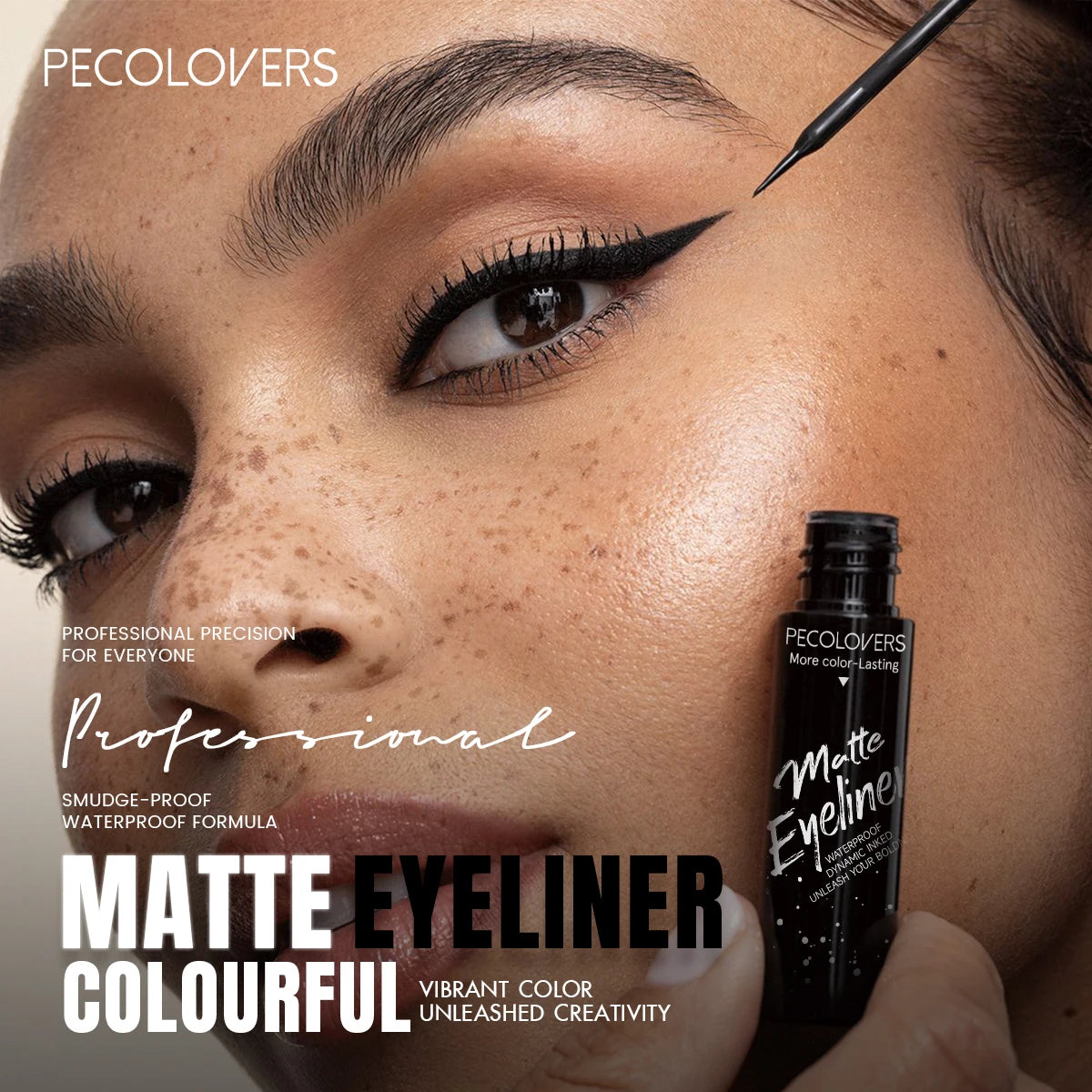 Matte Eyeliner Liquid Pen, Dip Eyeliner, Multi-color Selection, Waterproof and Sweat Resistant, Suitable for A Variety of Makeup