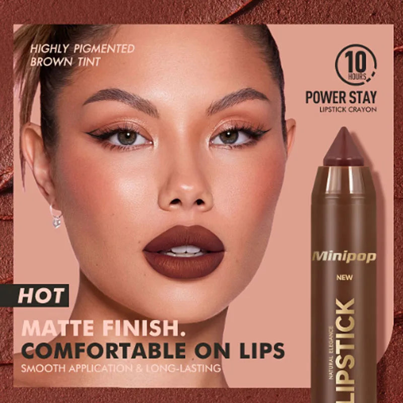 1Pc Smooth Lip Liner Pencil Waterproof Lip Contour Long-Lasting Definer For Daily Use Brown And Red Cosmetic Lip Makeup Tool