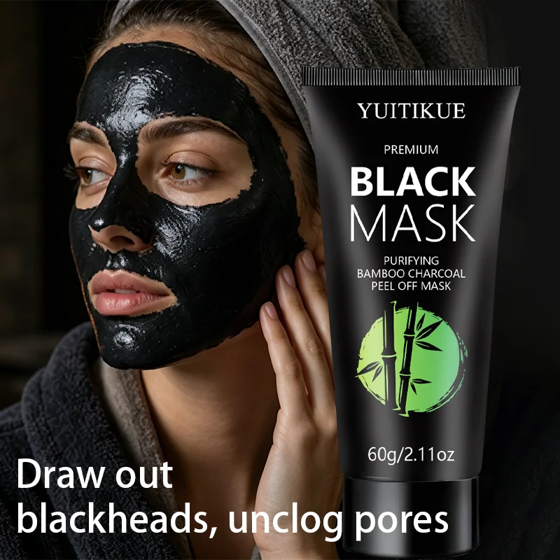 YUITIKUE Bamboo Charcoal Purifying Mask 60g - Draws Out Blackheads Controls Excess Oil