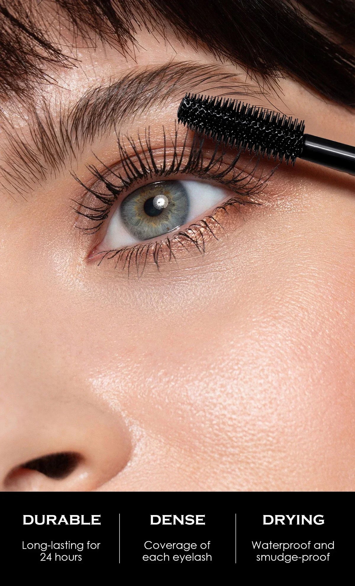 2pcs FUESSEN 9D Volume Mascara Set Intense Black Waterproof Long-Lasting Thick Full Lash Effect Ideal Mother's Day Gift for Best