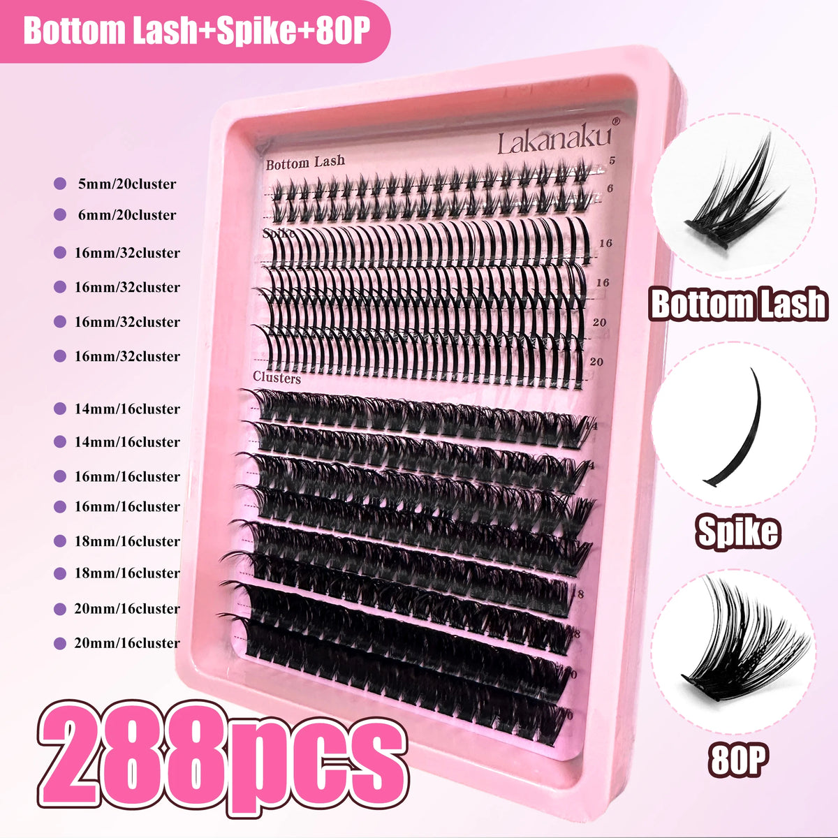 Wispy Clusters Manga DIY Lashes Book Fluffy Clusters Volume Eyelash Extensions Individual Eyelashes Wholesale