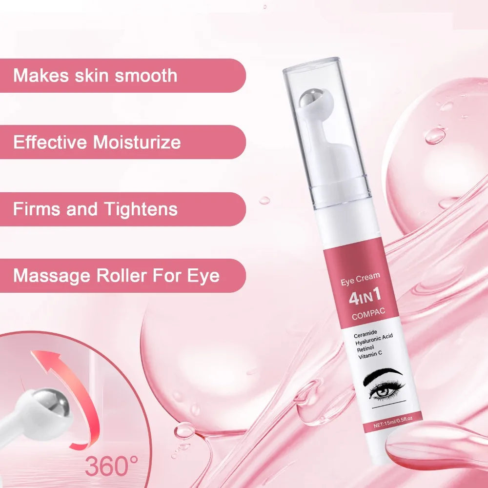 15ml 4-in-1 Eye Cream – Reduces Fine Lines, Fades Dark Circles, Firms & Moisturizes
