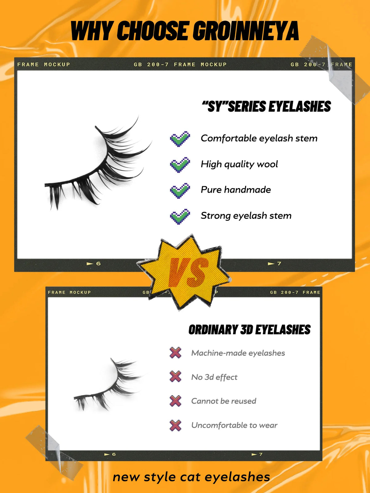 Veltrinay Manga Lashes Natural Look Anime False Eyelashes Individual Wispy Fake Lashes Korean Eyelashes Makeup