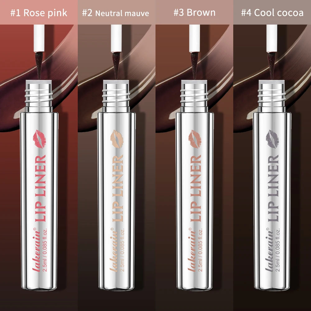 Lip Liner With Peel Off Lip Stain Tattoo Long Lasting Waterproof Transfer Proof Smudge Proof Matte Finish Lip Cosmetic Pencil