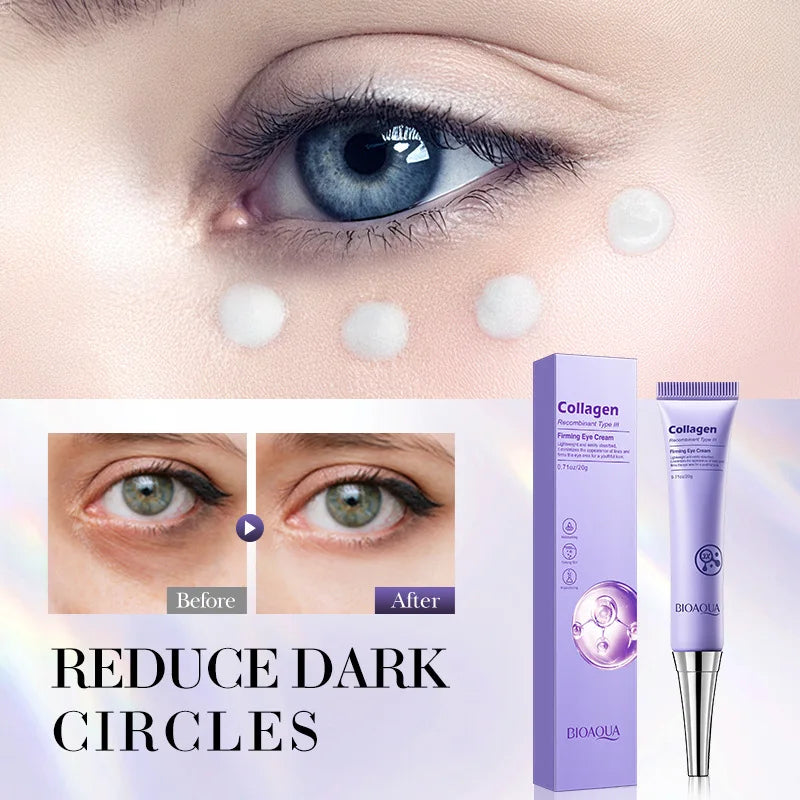 Collagen-Infused Firming Eye Cream Reduces Fine Lines, Leaving Your Face Looking Younger. Lightweight Texture, Easily Absorbed.