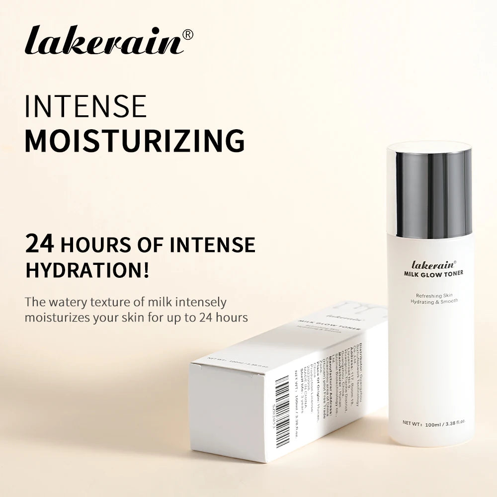 100ml Milk Glow Toner Brightening Skin Toner Powerfully Moisturizes Relieve Dry And Tired Skin Locks Moisture Skin Toner Makeup