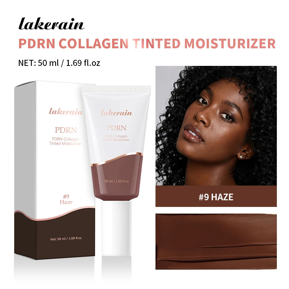 PDRN Collagen Tinted Moisturizer Long-lasting Blemish Coverage Deep Nourishes Even Complexion Silky Smooth Texture Moisturizer