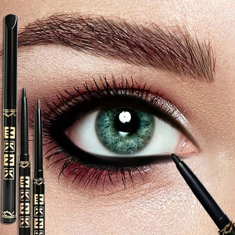 1-12Pcs Waterproof Black Eyeliner Gel Pencils Smudge-Proof Long-Lasting &Beginner-Friendly Smooth High Pigmented Punk Eye Makeup