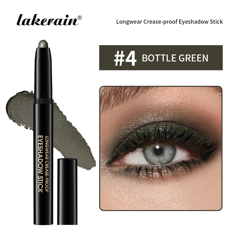 Shimmer & Matte Eyeshadow Pencil Stick Waterproof Pearlescent Metallic Glitter Eye Shadow Highlighter Pen Eyeshadow Cosmetics