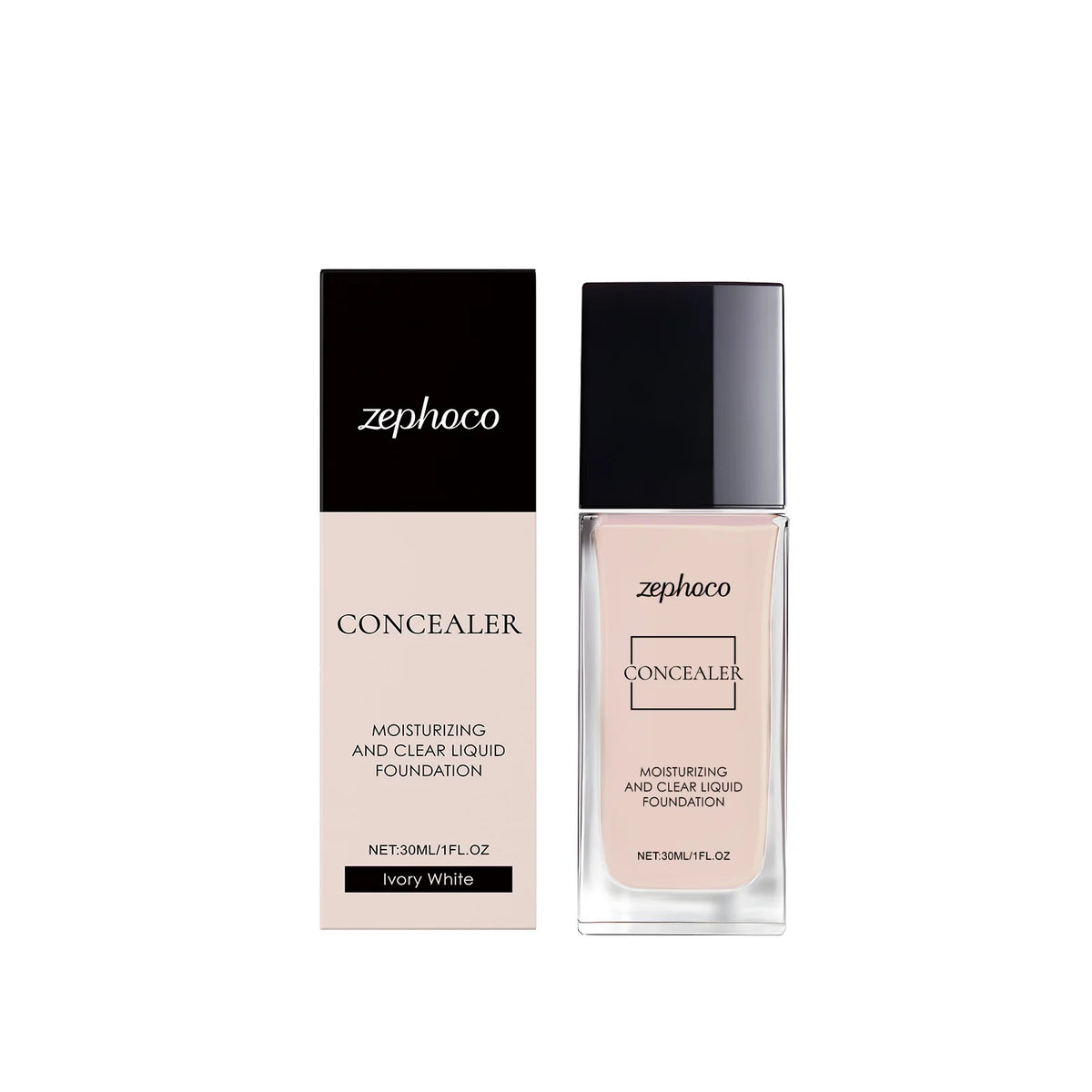 Moisturizing Concealer Foundation Liquid Lightweight Matte Clear Suitable for Oily Dry Skin Long Lasting Brighten Oil-Control