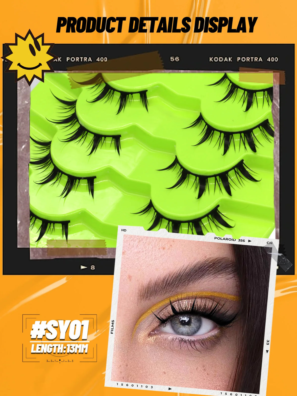 Veltrinay Manga Lashes Natural Look Anime False Eyelashes Individual Wispy Fake Lashes Korean Eyelashes Makeup