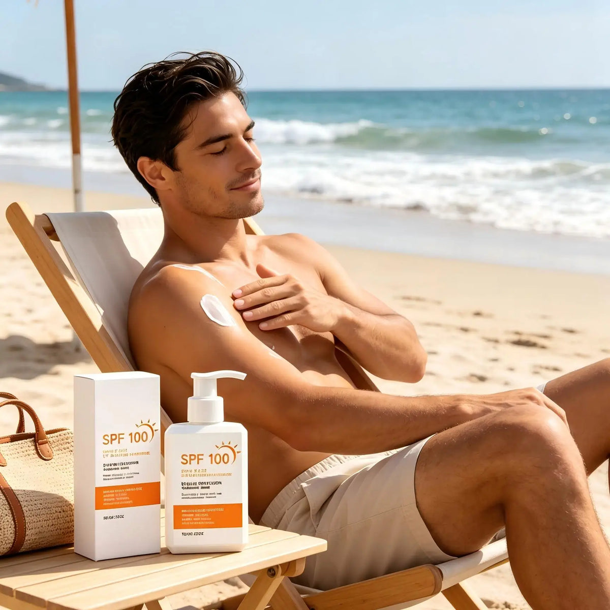 Spf 100 Sunscreen Anti UV Protection Dewy Finish Deep Hydration Water Resistant Non-greasy Sunblock for Body & Face Care 150g