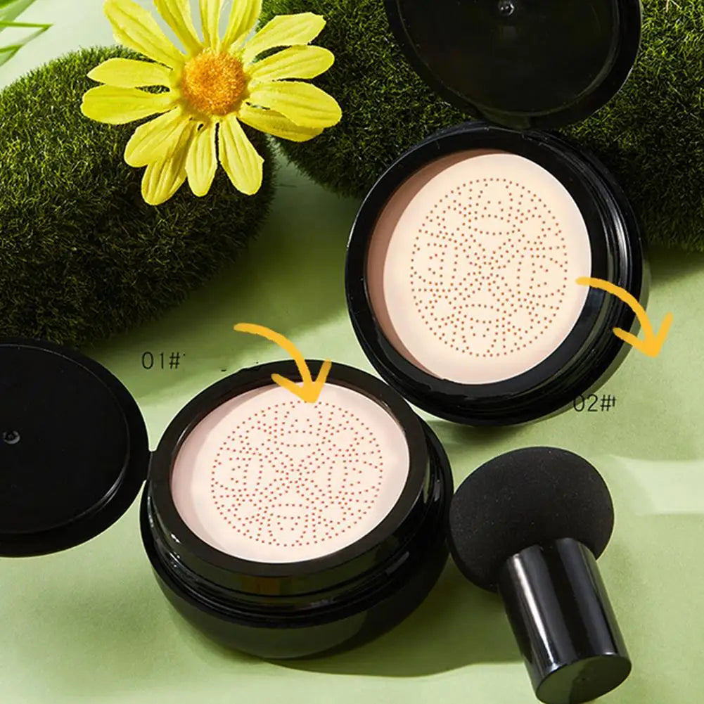 Mushroom Head CC Cream Snail Collagen Air Cushion Face Concealer Moisturizing And Nourishing Base Beauty Makeup Cosmetic