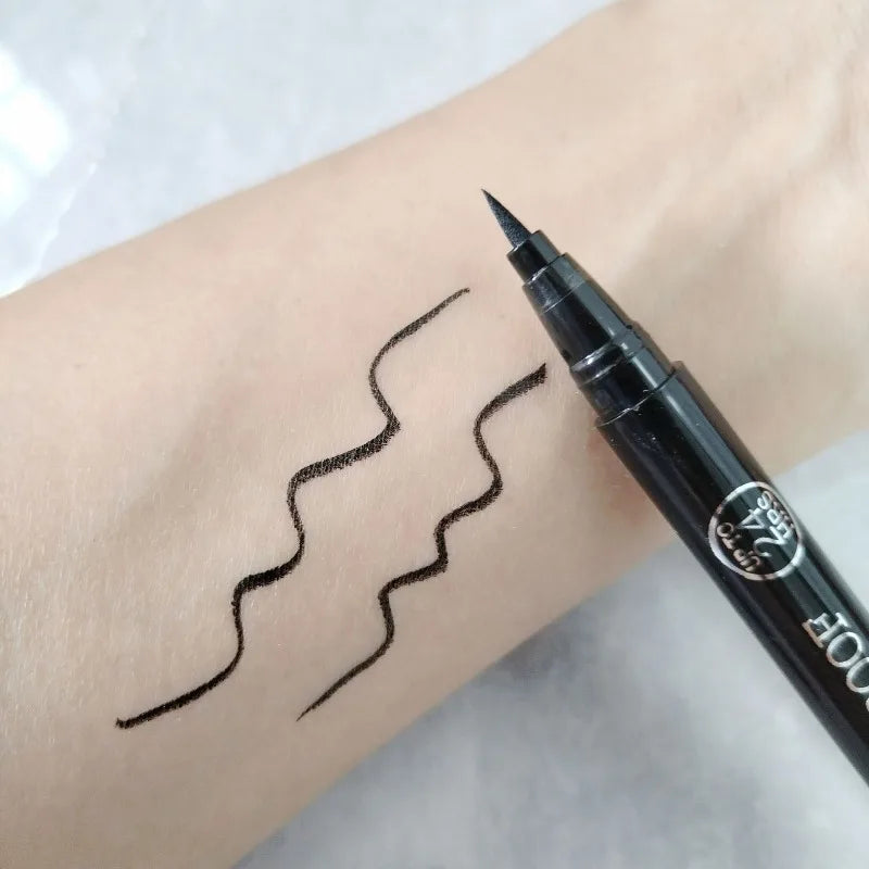 1/2/3/5/10/20/50pcs Waterproof Eyeliner Pen, Quick Dry Smudge-Proof Long Lasting Liquid Eye Liner, Fine Tip Black Eye Makeup