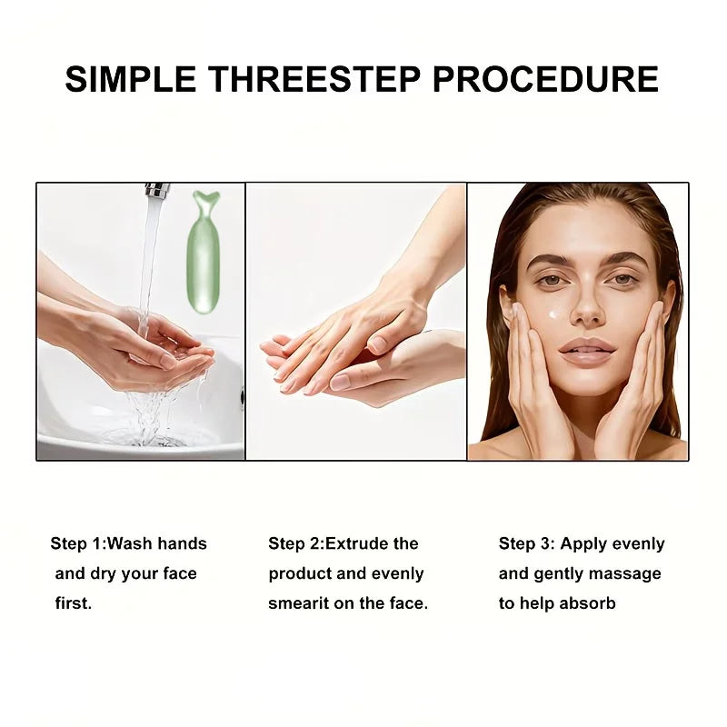 Hyaluronic Acid Softening Facial Essence, Moisturizes and Nourishes the Skin, Smoothes and Refines the Skin, Tightens and Lifts the Skin, Unique Particle Design, Convenient and Hygienic