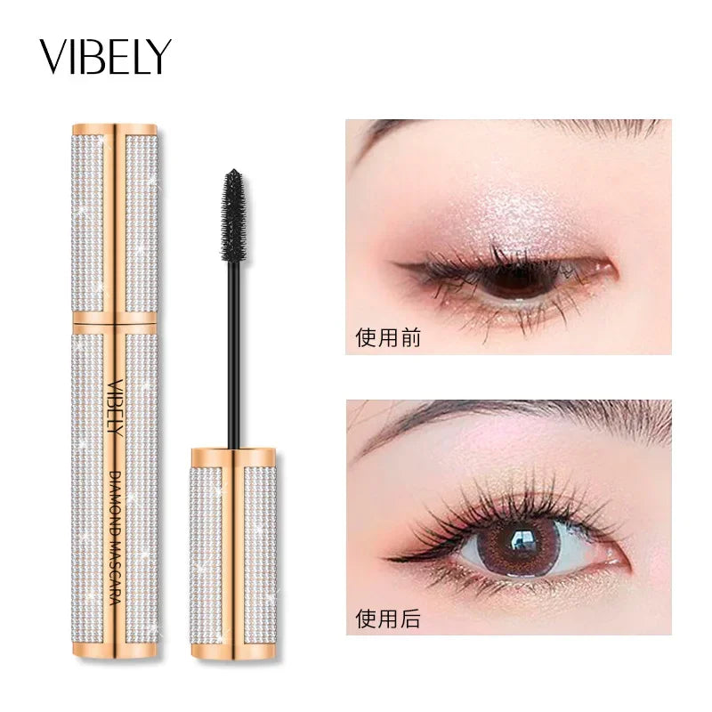 New 4D Silk Fiber Lash Mascara Waterproof VIBELY 3d Mascara For Eyelash Extension Black Thick Lengthening Eye Lashes Cosmetics