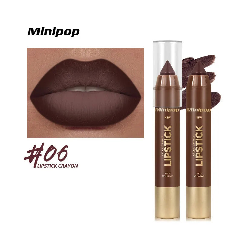1Pc Smooth Lip Liner Pencil Waterproof Lip Contour Long-Lasting Definer For Daily Use Brown And Red Cosmetic Lip Makeup Tool