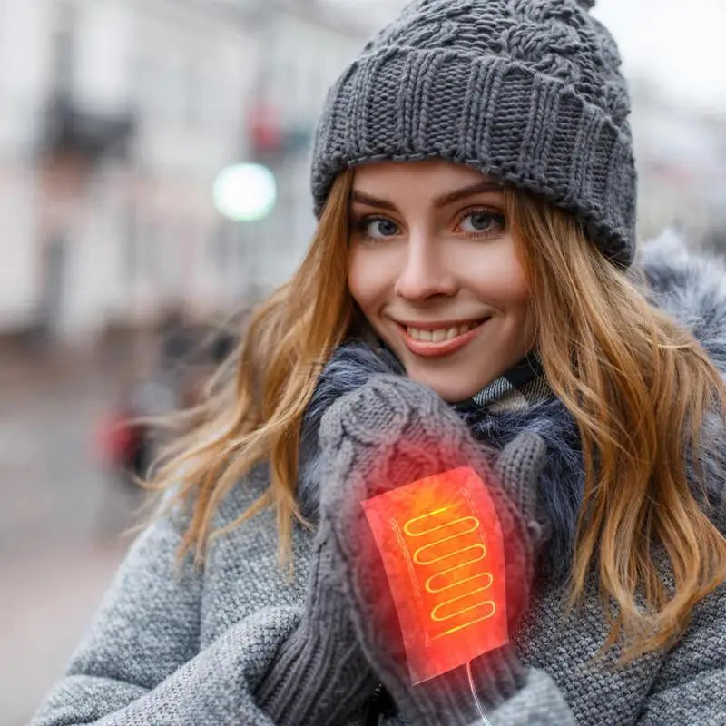 Gloves Heated Pad 5V Electric Heating Pad USB Heating Pad for Women Men 2 in 1 Heating Pad Electric Heated Pad Keep Hands Warm