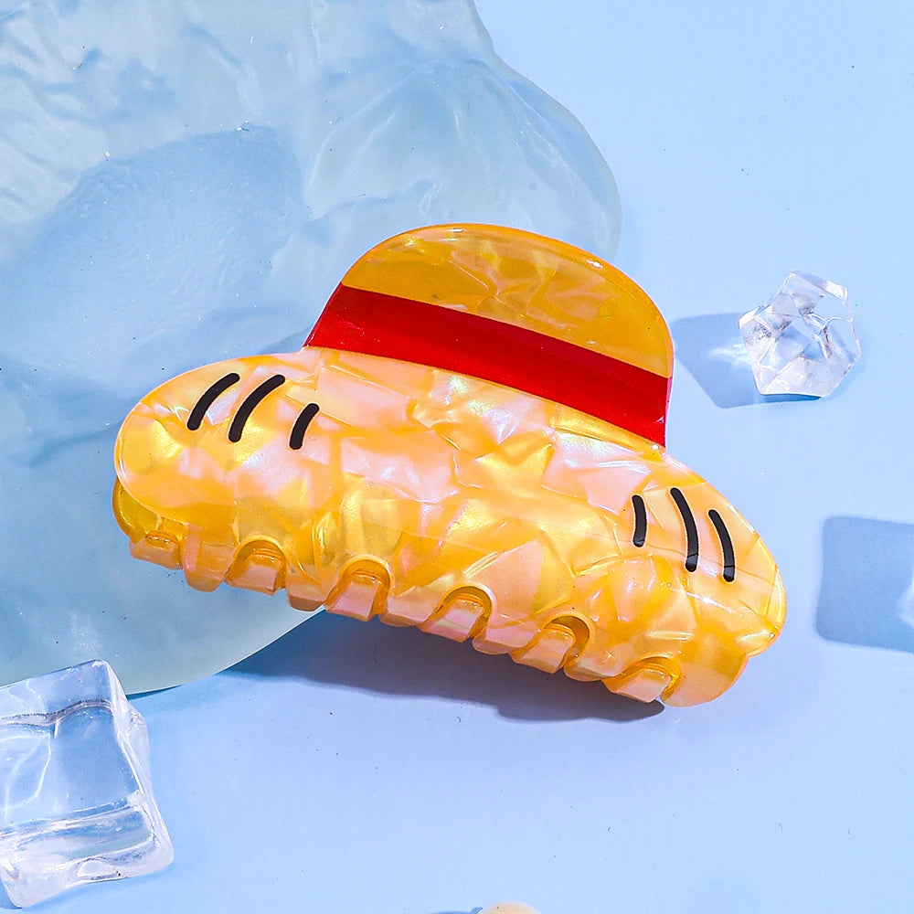 Cute Acrylic Hair Claw Clip for Anime Parties Birthdays Roleplaying - Non-Slip Easy to Use No Power Required Suitable